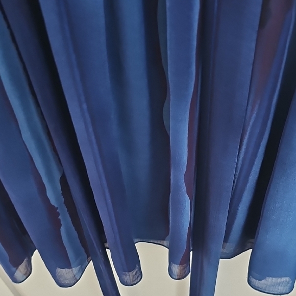 Armani Exchange Deep Blue Sheer Dress Size 4 - Picture 6 of 10